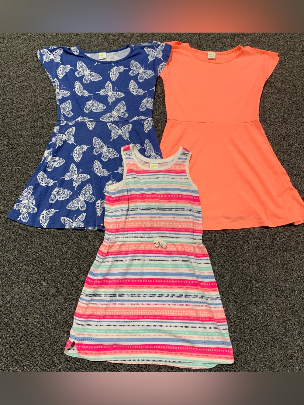 Bundle of 3 Crazy 8 girls 7/8 summer dresses